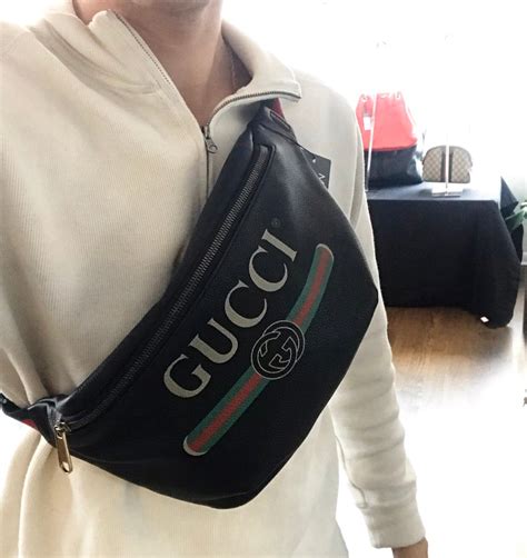 small belt bag gucci|gucci large fanny pack bag.